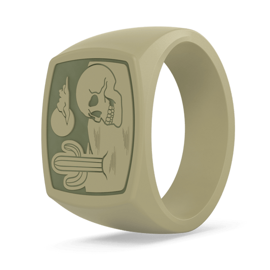 Grand Signet Silicone Ring - Bone & Bloom