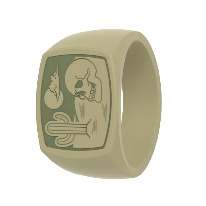 Grand Signet Silicone Ring - Bone & Bloom