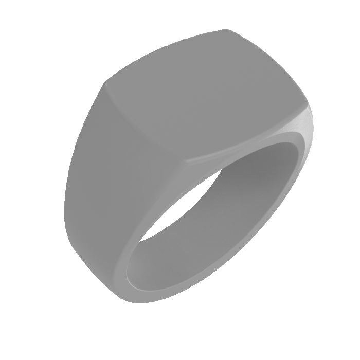 Grand Signet Silicone Ring - Misty Grey