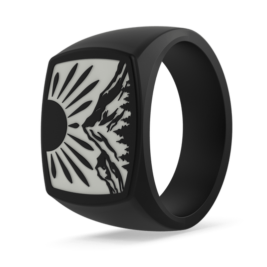 Grand Signet Silicone Ring - Sunlit Summit