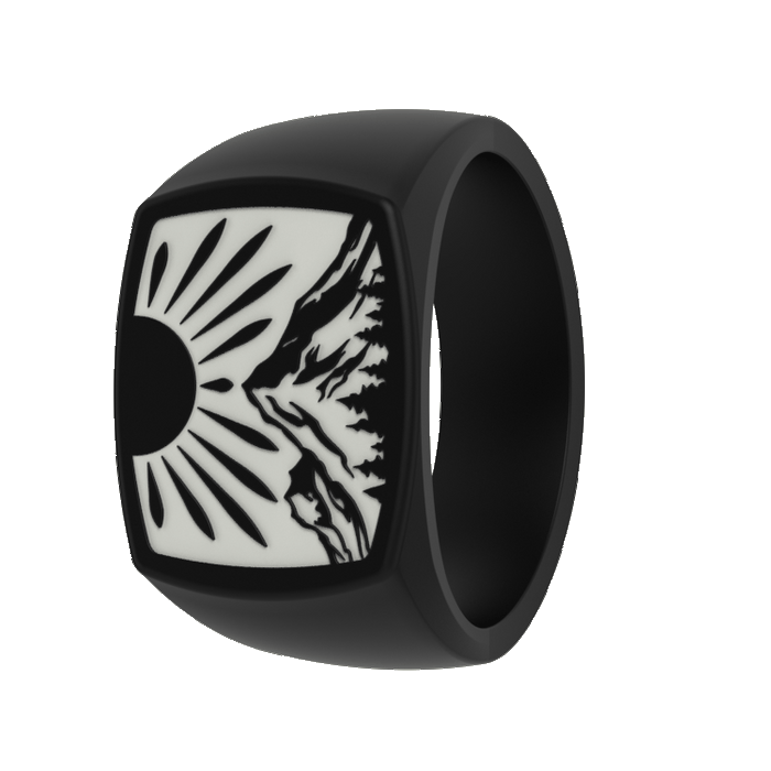 Grand Signet Silicone Ring - Sunlit Summit