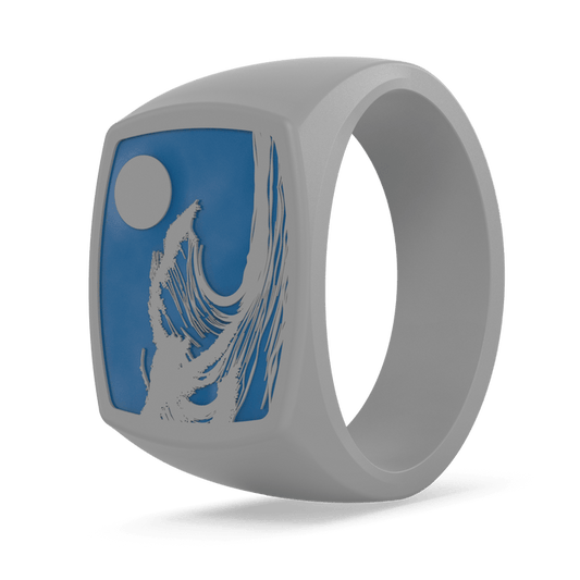 Grand Signet Silicone Ring - Tidal Surge