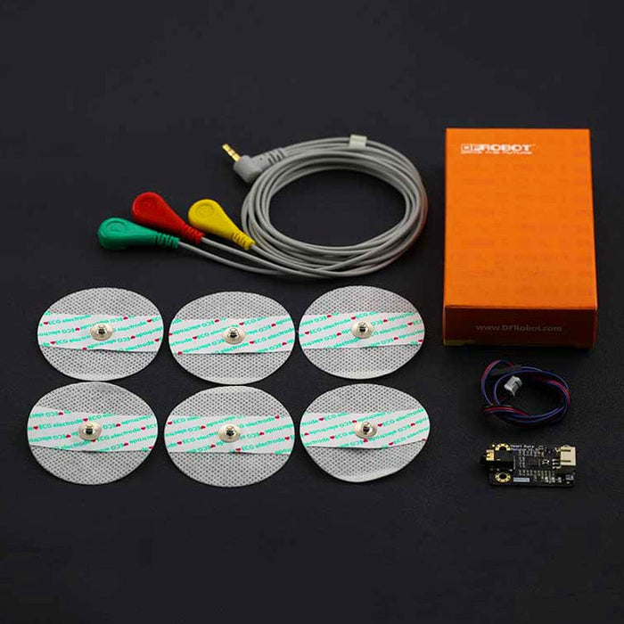 Gravity: Analog Heart Rate Monitor Sensor (ECG) For Arduino by DFRobot - The Pi Hut