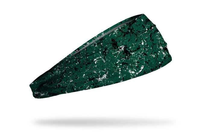 Green Black White Splatter Big Bang Lite Headband - View 2