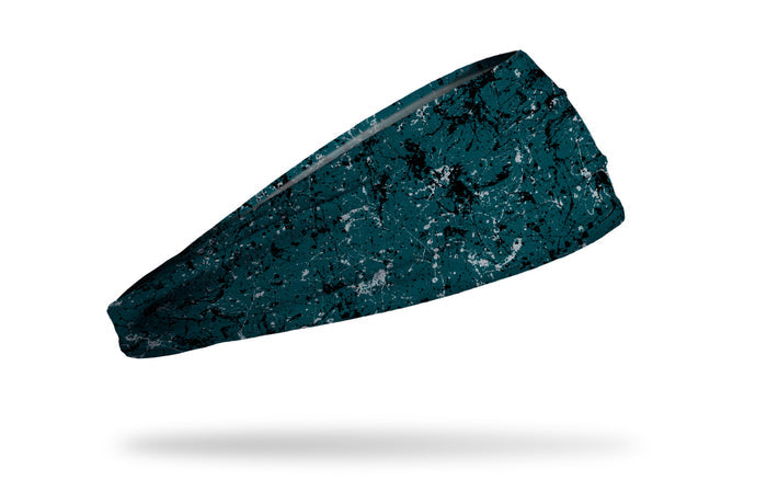 Green Silver Black Splatter Big Bang Lite Headband - View 2