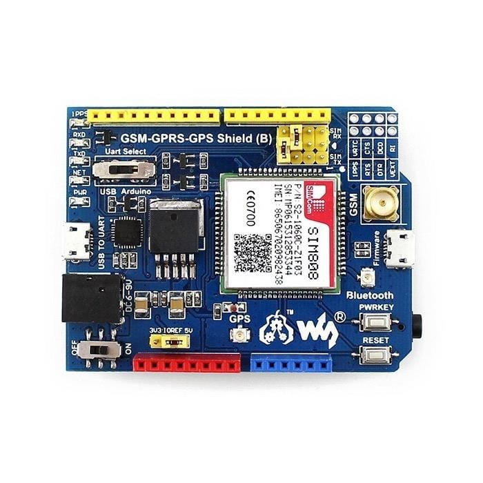 GSM/GPRS/GPS Shield for Arduino [Discontinued] by Waveshare - The Pi Hut