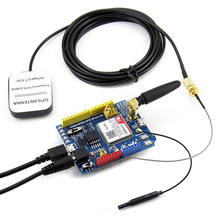 GSM/GPRS/GPS Shield for Arduino [Discontinued] by Waveshare - The Pi Hut