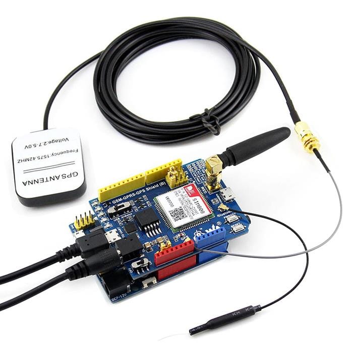 GSM/GPRS/GPS Shield for Arduino [Discontinued] by Waveshare - The Pi Hut