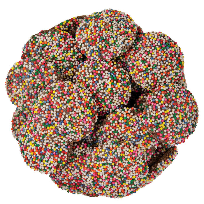 Guittard Nonpareils With Rainbow Seeds Milk Chocolate - 20lbs