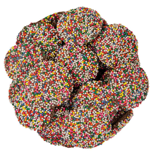 Guittard Nonpareils With Rainbow Seeds Milk Chocolate - 20lbs