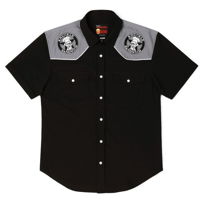 RSVLTS XS Guy Fieri Roper Short Sleeve Shirt Guy Fieri "Knuckle Sandwich" – Roper Short Sleeve Shirt Guy Fieri "Knuckle Sandwich" – Roper Short Sleeve Shirt
