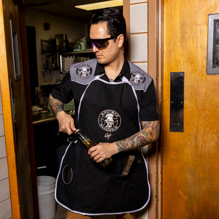 RSVLTS Guy Fieri Grilling Apron Guy Fieri "Knuckle Sandwich" – Ultimate Grilling Apron Guy Fieri "Knuckle Sandwich" – Ultimate Grilling Apron