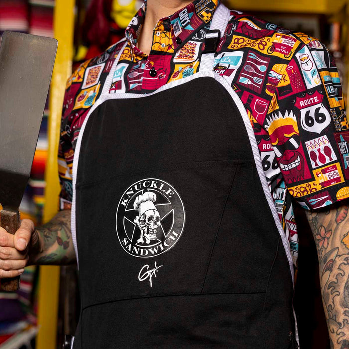 RSVLTS Guy Fieri Grilling Apron Guy Fieri "Knuckle Sandwich" – Ultimate Grilling Apron Guy Fieri "Knuckle Sandwich" – Ultimate Grilling Apron