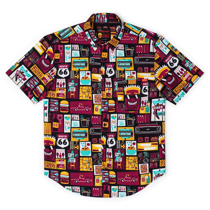 RSVLTS Guy Fieri Short Sleeve Shirt Guy Fieri "Rollin' Out" – KUNUFLEX Short Sleeve Shirt Guy Fieri "Rollin' Out" – KUNUFLEX Short Sleeve Shirt
