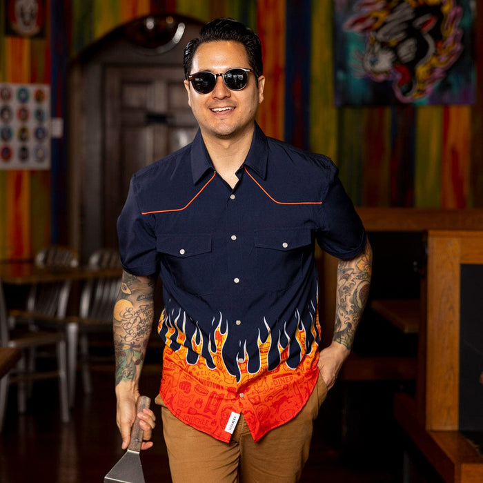 RSVLTS Guy Fieri Roper Short Sleeve Shirt Guy Fieri "The Fieri" – Roper Short Sleeve Shirt Guy Fieri "The Fieri" – Roper Short Sleeve Shirt