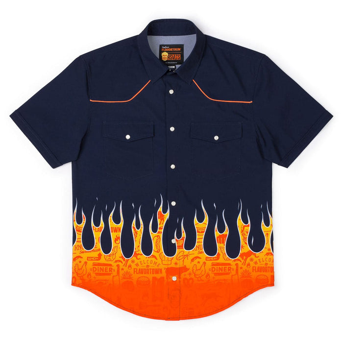 RSVLTS XS Guy Fieri Roper Short Sleeve Shirt Guy Fieri "The Fieri" – Roper Short Sleeve Shirt Guy Fieri "The Fieri" – Roper Short Sleeve Shirt
