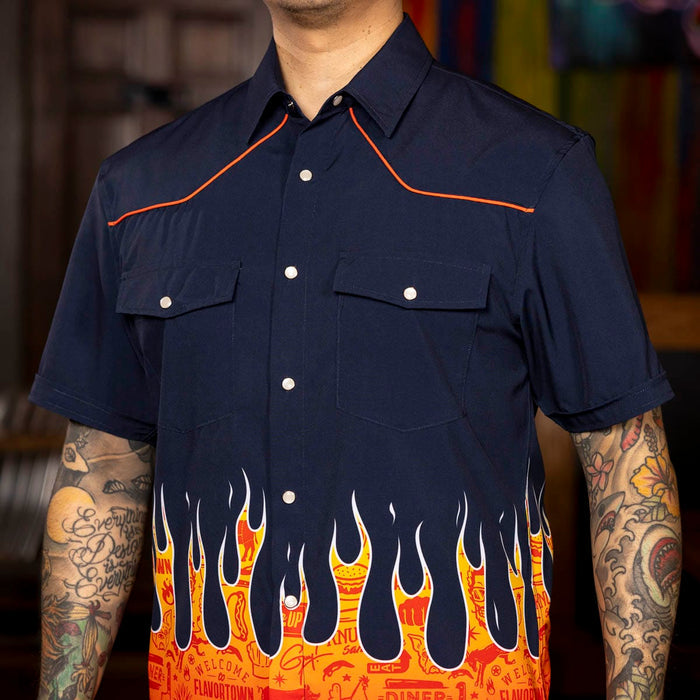 RSVLTS Guy Fieri Roper Short Sleeve Shirt Guy Fieri "The Fieri" – Roper Short Sleeve Shirt Guy Fieri "The Fieri" – Roper Short Sleeve Shirt