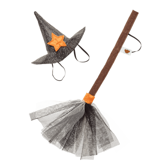 Halloween Witch Hat and Dark Broom Set - Build-A-Bear Workshop Australia