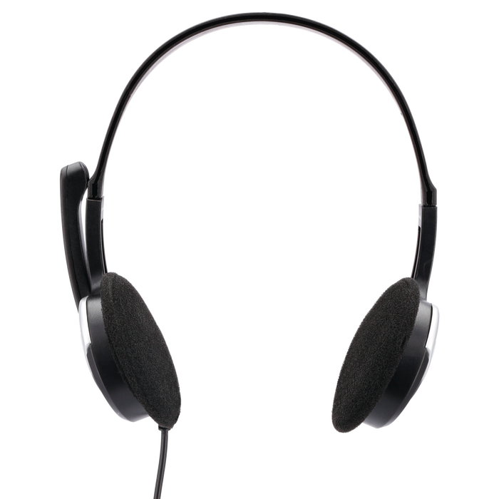 Hama HS-P100 Over-Ear PC Office Wired Headset - Black | 303554 from Hama - DID Electrical