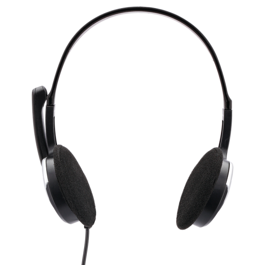 Hama HS-P100 Over-Ear PC Office Wired Headset - Black | 303554 from Hama - DID Electrical