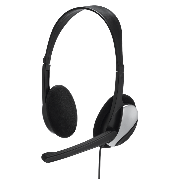Hama HS-P100 Over-Ear PC Office Wired Headset - Black | 303554 from Hama - DID Electrical