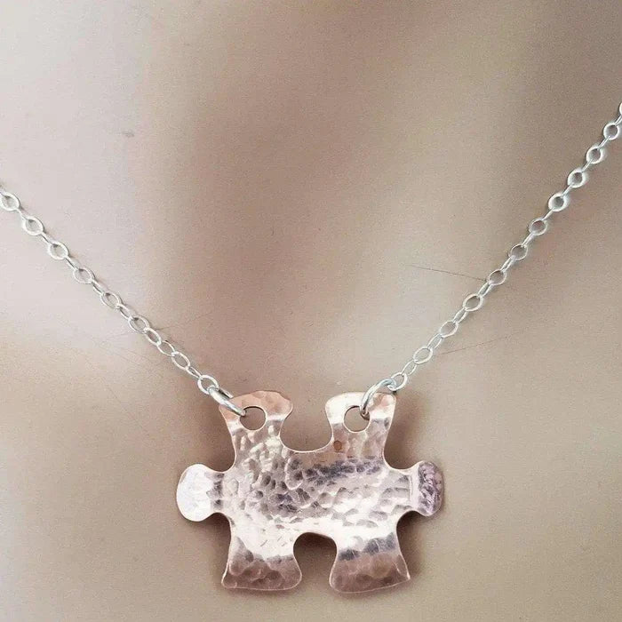 AMD1087 Handcrafted Autism Awareness Copper Puzzle PieceJewelryNecklace$ 44.00Alexa Martha Designs