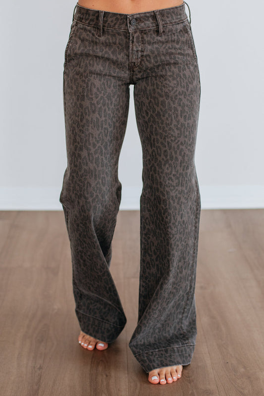 Happi Hidden Jeans - Dark Cheetah