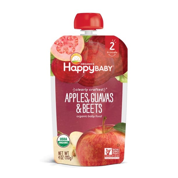 Happy Tot Organics Pears, Peaches, Pumpkin & Apples + Cinnamon/Apples, Guavas & Beets Toddler Pouch 113G 4oz  a yummy snack with the extra nutrition that your tot needs-81957301172 Hannah's Variety Store