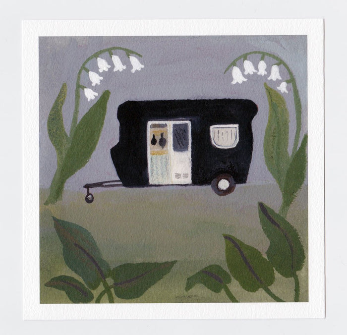 Happy Travels 7x7 print