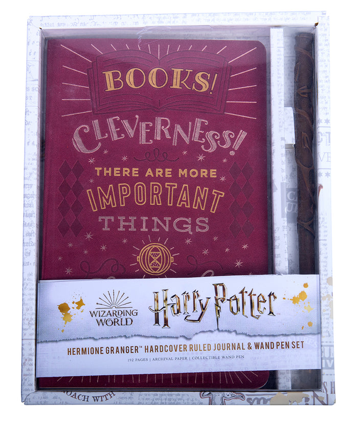 Harry Potter: Hermione Granger Hardcover Ruled Journal and Wand Pen Set
