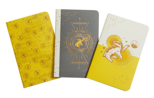 Harry Potter: Hufflepuff Constellation Sewn Pocket Notebook Collection (Set of 3)