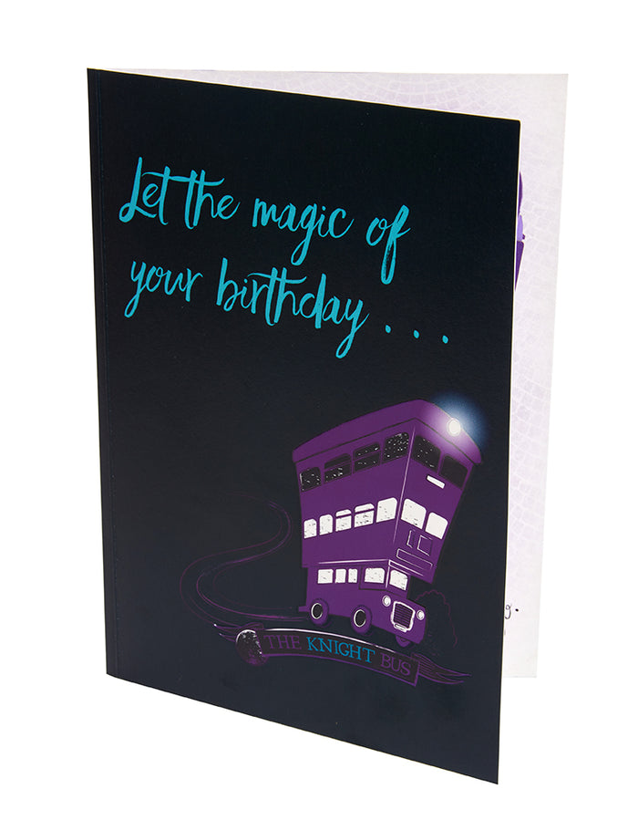 Harry Potter: Knight Bus Birthday Signature Pop-Up Card