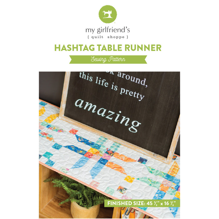 Hashtag Table Runner (downloadable pattern)