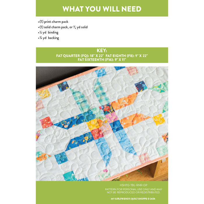 Hashtag Table Runner (downloadable pattern)