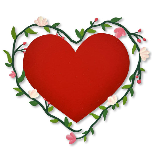 Heart w/ Vine Magnetic Art Pop