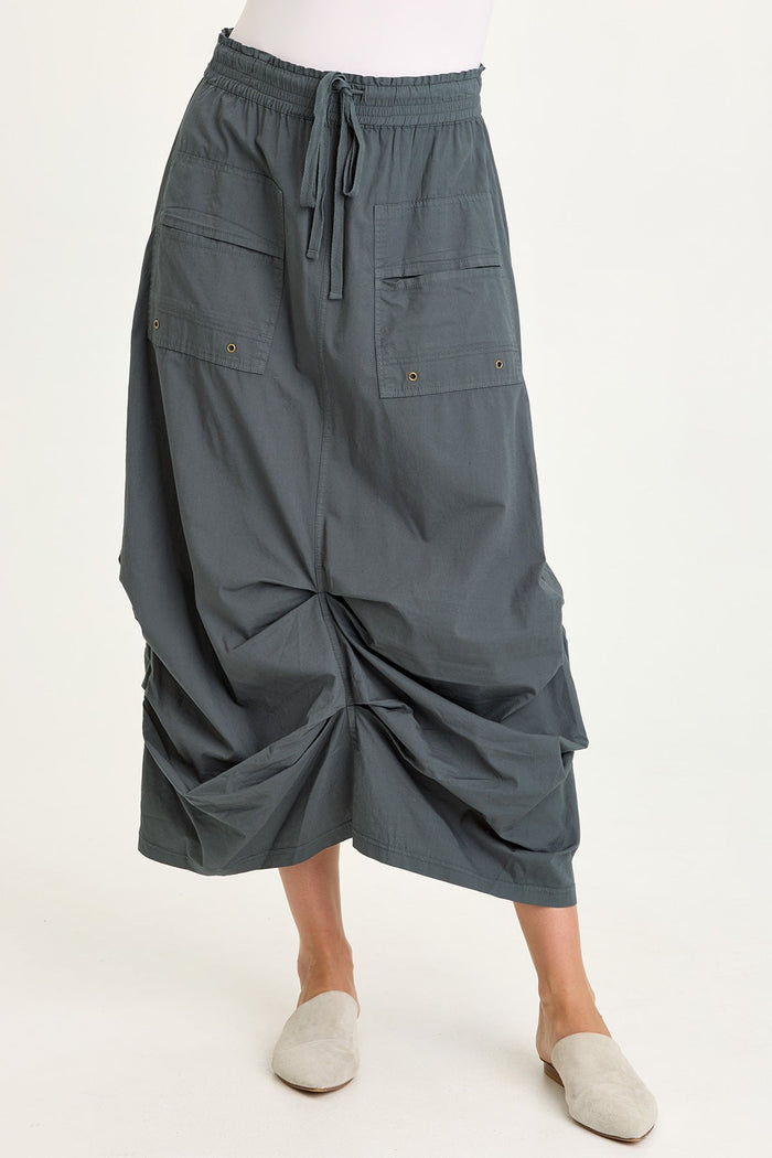 Wearables Hedvig Poplin Pleated Hem Skirt