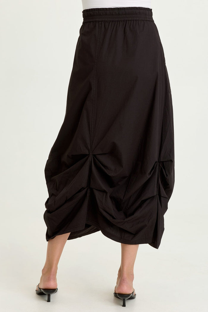 Wearables Hedvig Poplin Pleated Hem Skirt