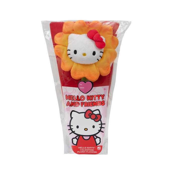 Hello Kitty 14" Plush Valentine's Day Flower (Ombre Orange) Plush License 2 Play