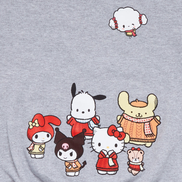 Hello Kitty and Friends Big Kids Cozy Fleece Loungewear Set (Heather) Apparel Mad Engine Global LLC