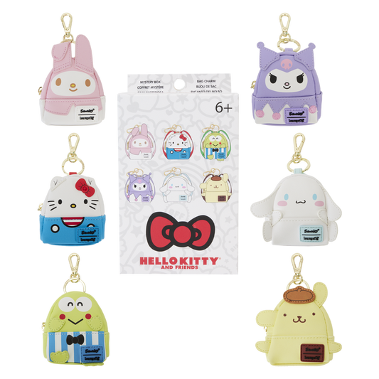 Hello Kitty and Friends x Loungefly Classic Mini Backpack Keychain Blind Box Accessory Loungefly