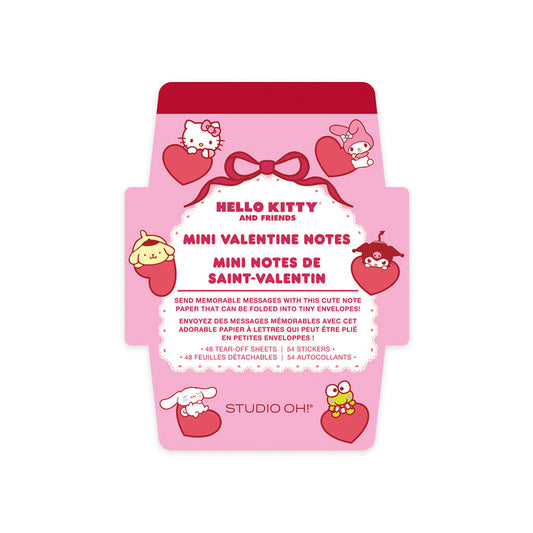 Hello Kitty and Friends x Studio Oh! Mini Valentine Notes Stationery Orange Circle