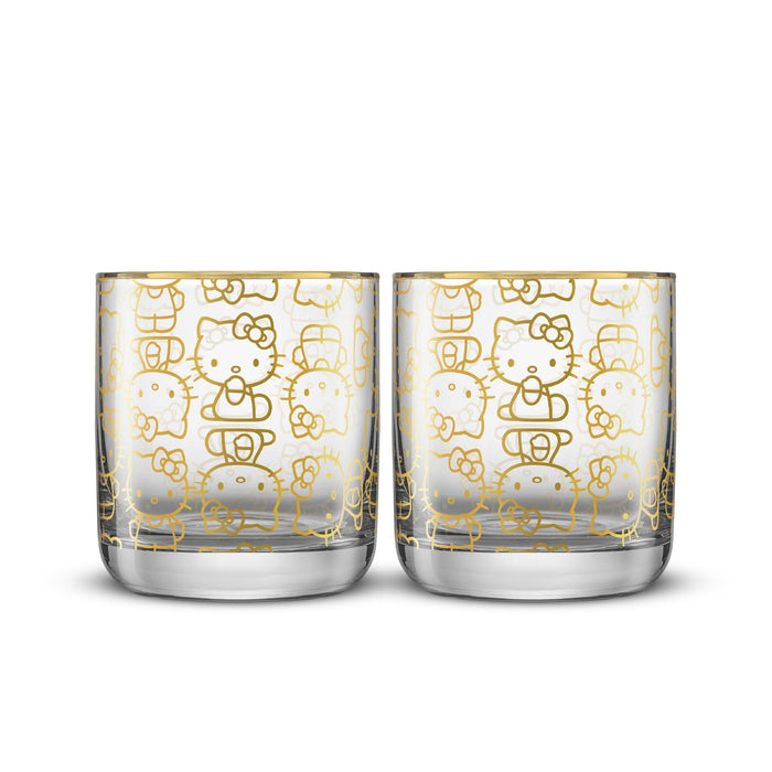 Hello Kitty Charmed Short Drinking Glasses (Set of 2) Home Goods JoyJolt