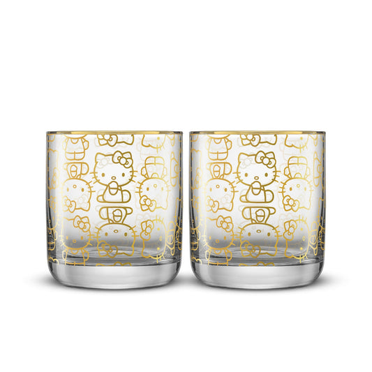 Hello Kitty Charmed Short Drinking Glasses (Set of 2) Home Goods JoyJolt