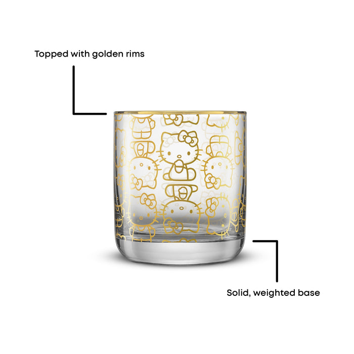 Hello Kitty Charmed Short Drinking Glasses (Set of 2) Home Goods JoyJolt