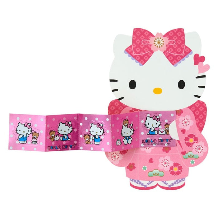 Hello Kitty Enclosure Envelope 6-pc Set (Pink Kimono) Stationery Japan Original