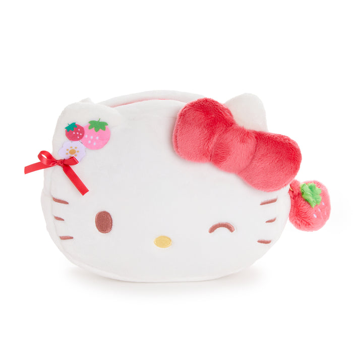 Hello Kitty Plush Crossbody Bag (Strawberry News 50th Anniversary) Bags Global Original