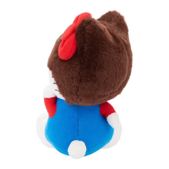 Hello Kitty x Monchhichi 7" Overalls Plush (Hello Kitty) Plush Aliquantum International Inc