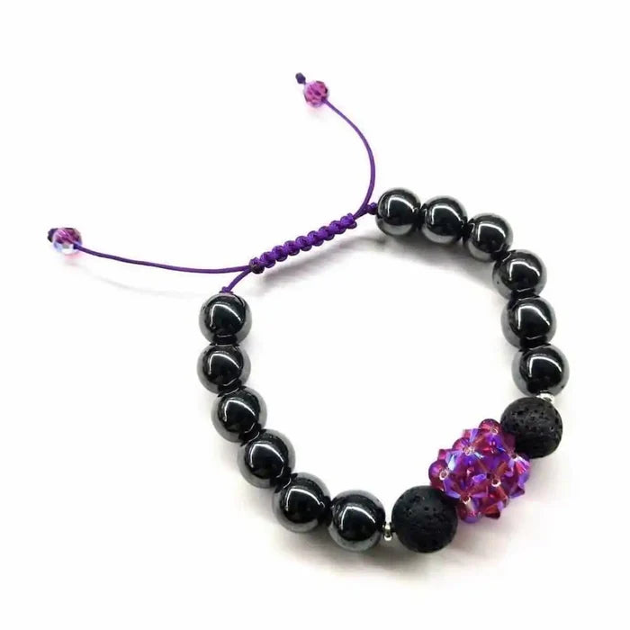 AMD1042Glamorous Hematite Gemstone Fuchsia Crystal Lava Rock BraceletJewelryBracelet$ 89.00Alexa Martha Designs