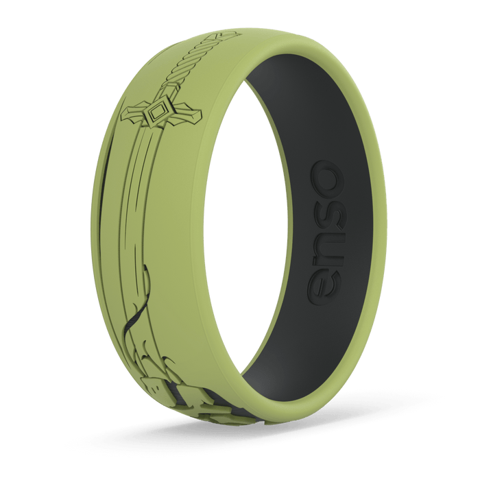 Etched Folklore Silicone Ring - Hero's Sword