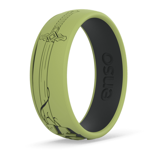 Etched Folklore Silicone Ring - Hero's Sword